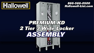 Premium KD 2-Tier 3-Wide Locker Assembly