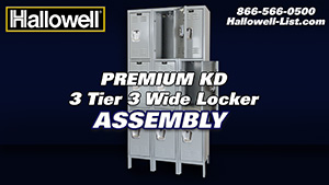 Premiere KD Locker 3 Tier 3 Wide Assembly