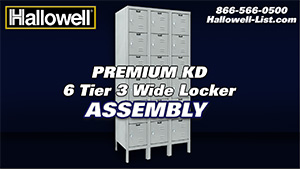 Premium KD 6-Tier 3-Wide Locker Assembly